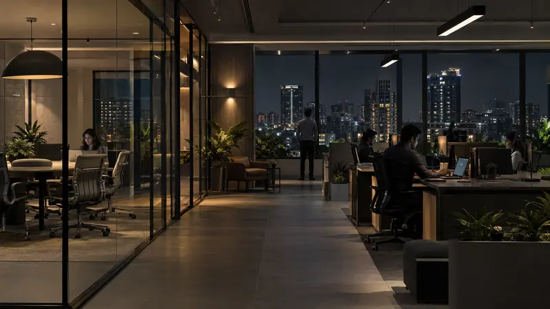 Illustrative collaborative office environment