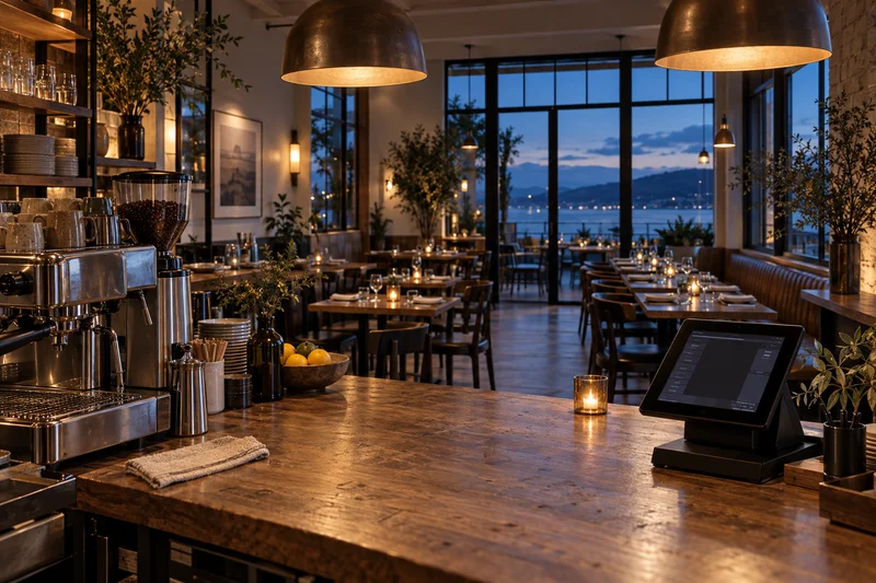 Illustrative restaurant setting